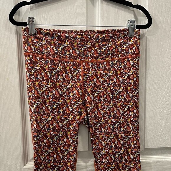 Outdoor Voices TechSweat 7/8 Floral Leggings Pants Size M Multicolor - Picture 3 of 3
